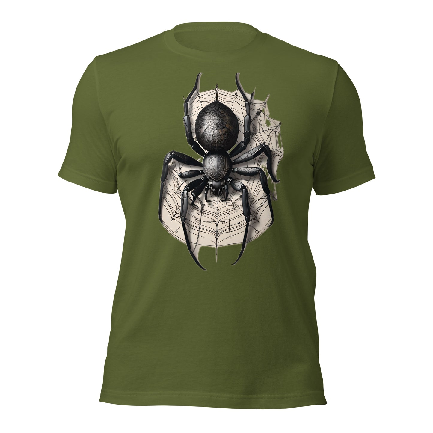Techno Spider Graphic Tee Design by Mimetic Clothing. Unisex t-shirt
