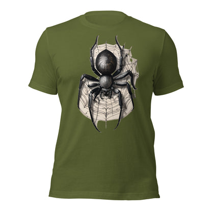 Techno Spider Graphic Tee Design by Mimetic Clothing. Unisex t-shirt