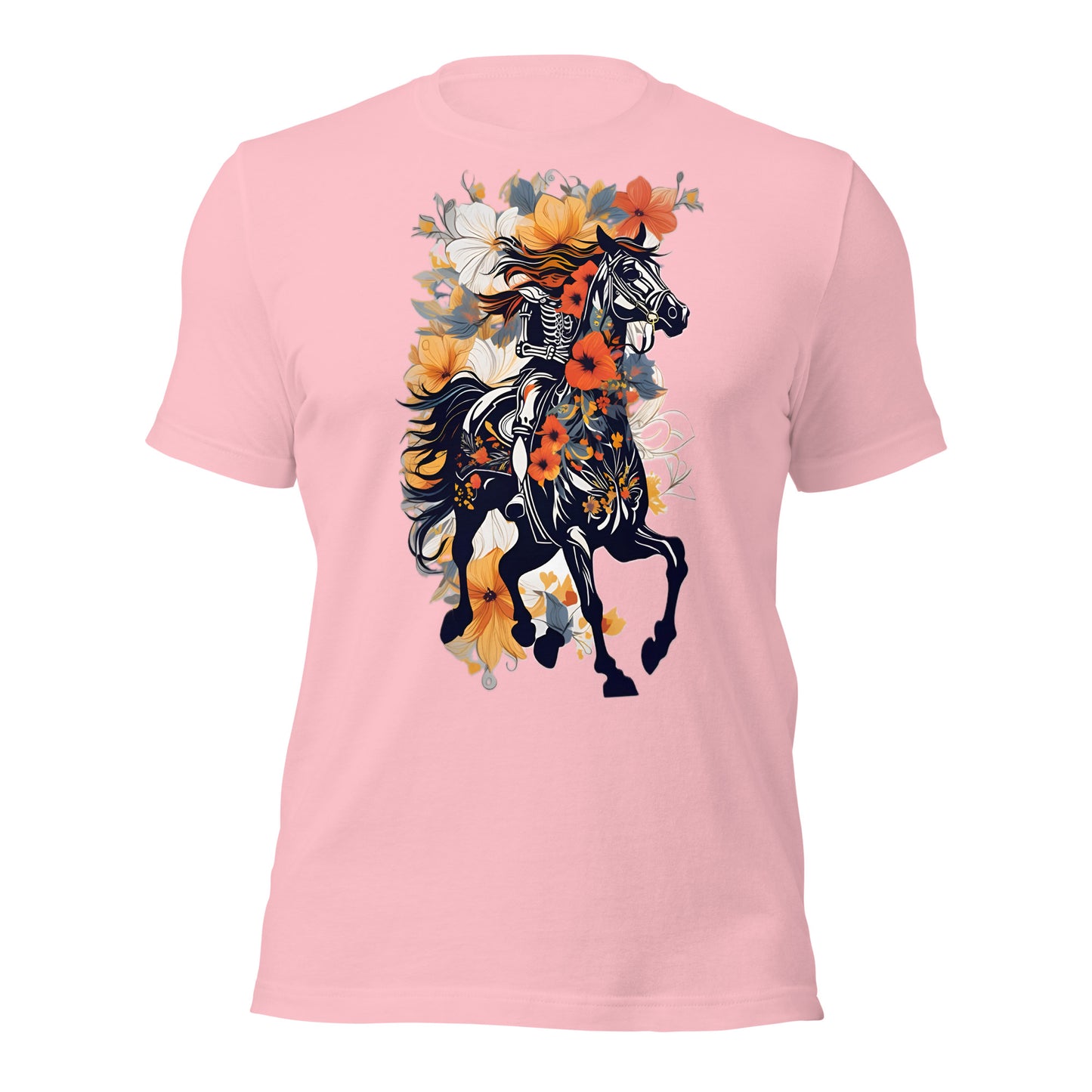 Horse & Flowers Design by Mimetic. Premium Unisex t-shirt