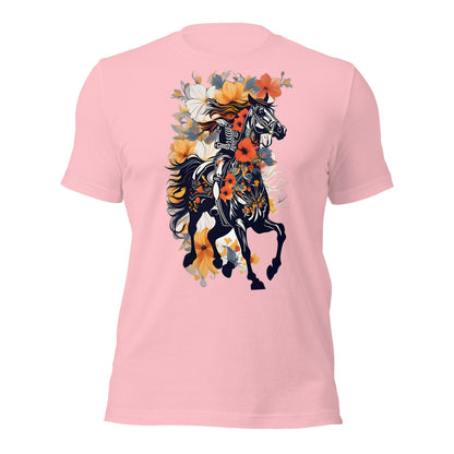 Horse & Flowers Design by Mimetic. Premium Unisex t-shirt