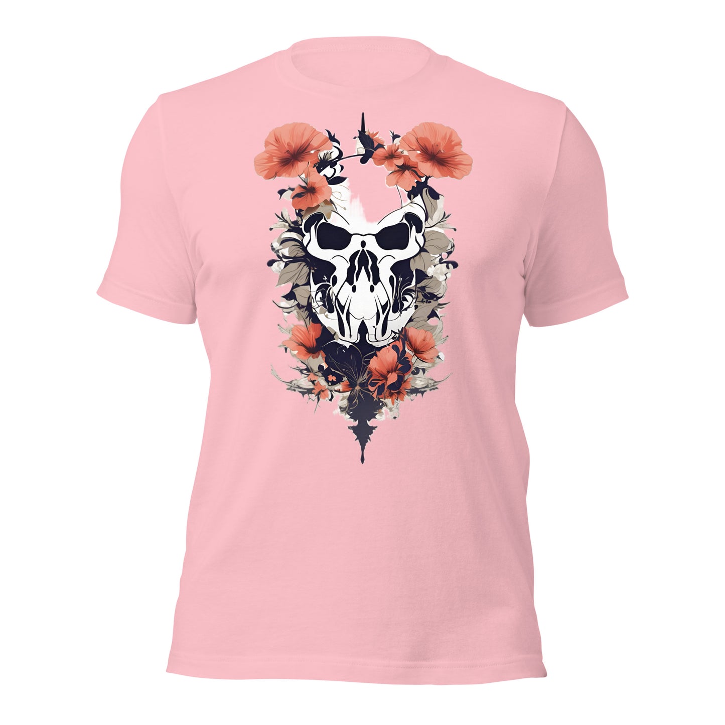 Skull & Poppies Design by Mimetic. Premium Unisex t-shirt