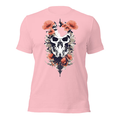 Skull & Poppies Design by Mimetic. Premium Unisex t-shirt