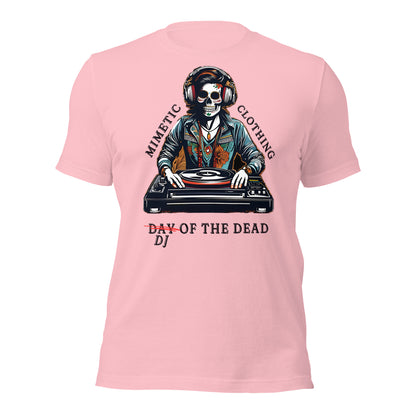DJ of the Dead Unisex t-shirt by Mimetic Clothing