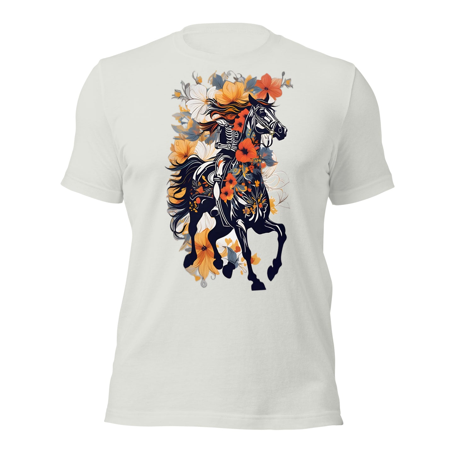 Horse & Flowers Design by Mimetic. Premium Unisex t-shirt