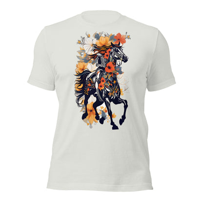 Horse & Flowers Design by Mimetic. Premium Unisex t-shirt