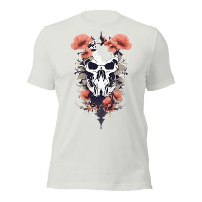 Skull & Poppies Design by Mimetic. Premium Unisex t-shirt