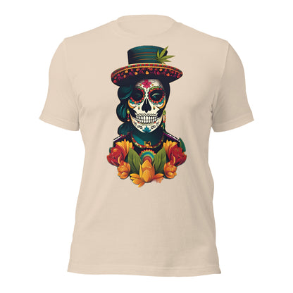 Dia De Los Muertos Woman. Premium Unisex t-shirt