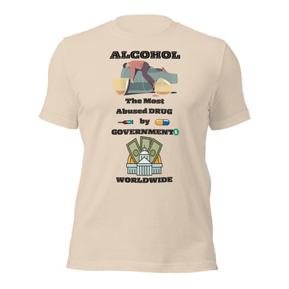 Alcohol Abuse Unisex t-shirt by Mimetic Clothing