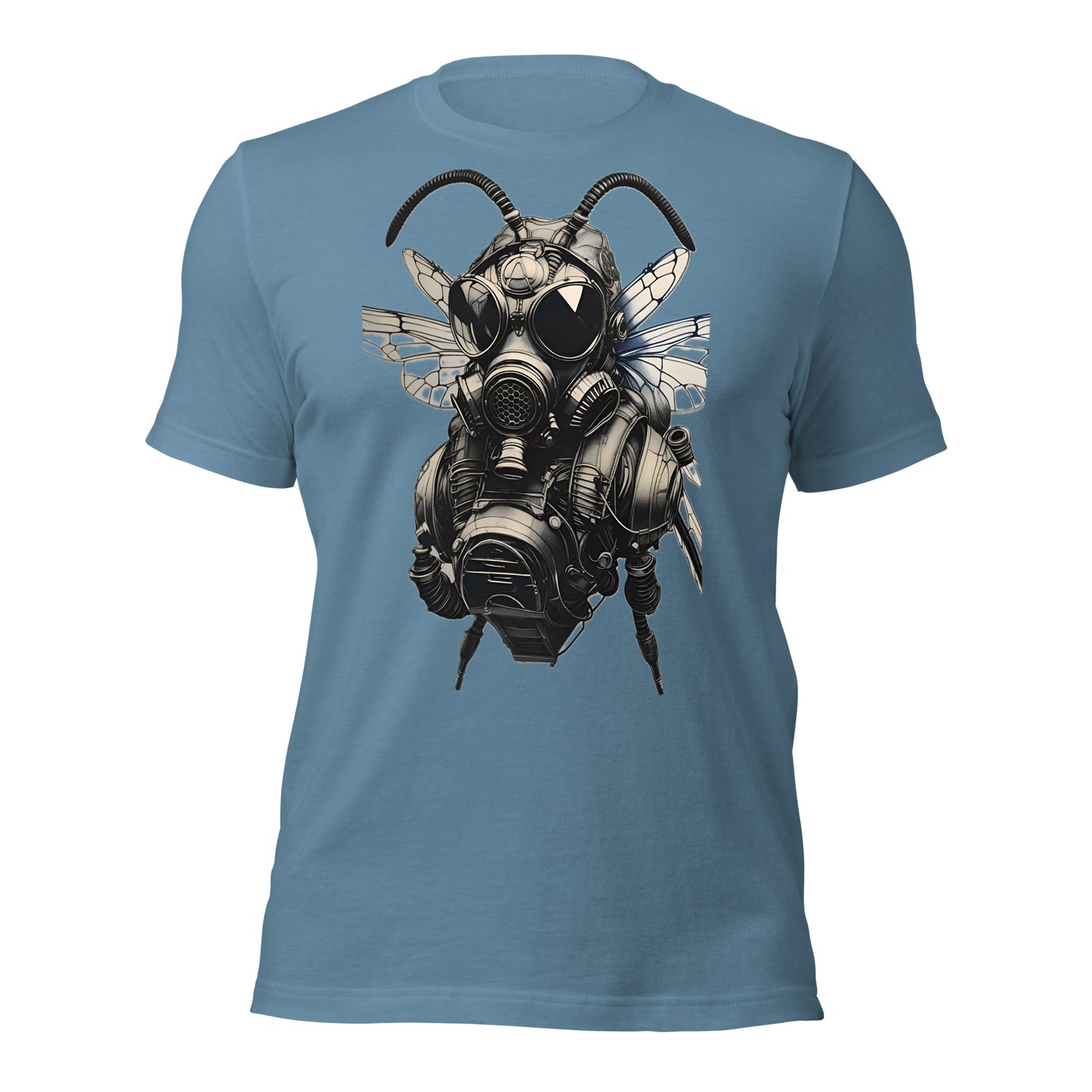 Gas Mask Bee design by Mimetic. Premium Unisex t-shirt