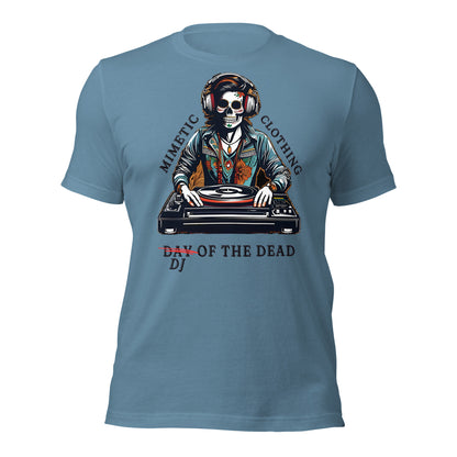 DJ of the Dead Unisex t-shirt by Mimetic Clothing