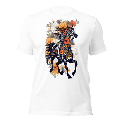 Horse & Flowers Design by Mimetic. Premium Unisex t-shirt