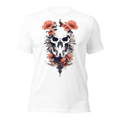 Skull & Poppies Design by Mimetic. Premium Unisex t-shirt