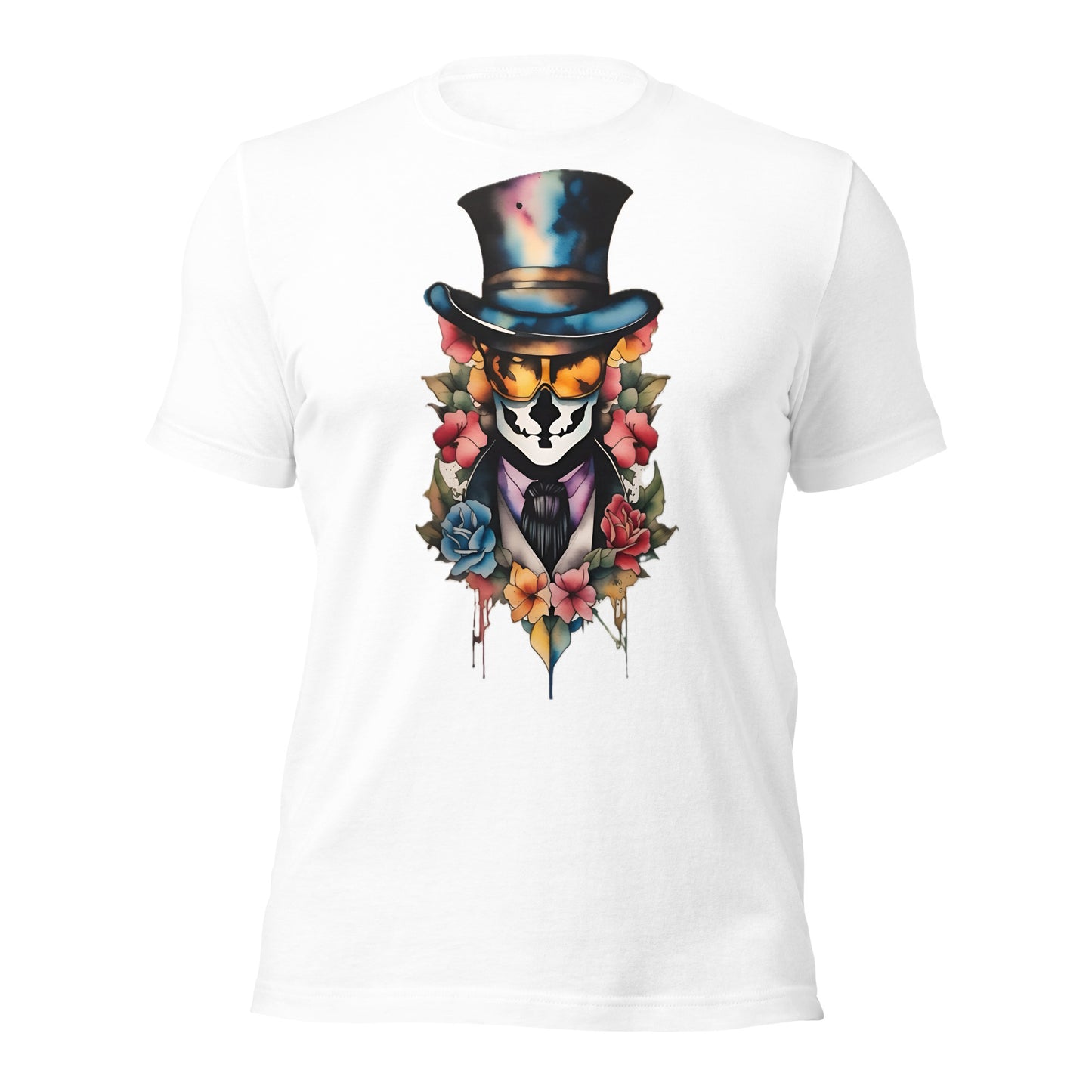 Watercolour Voodoo Skull design by Mimetic. Premium Unisex t-shirt