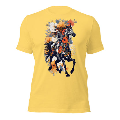 Horse & Flowers Design by Mimetic. Premium Unisex t-shirt