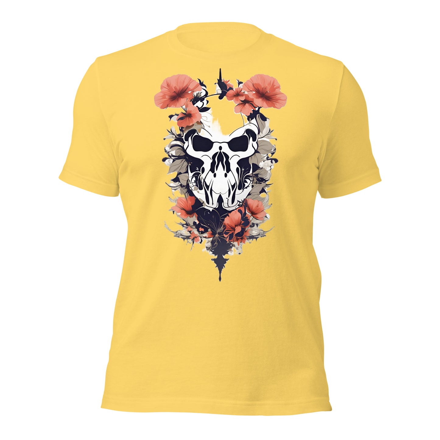 Skull & Poppies Design by Mimetic. Premium Unisex t-shirt