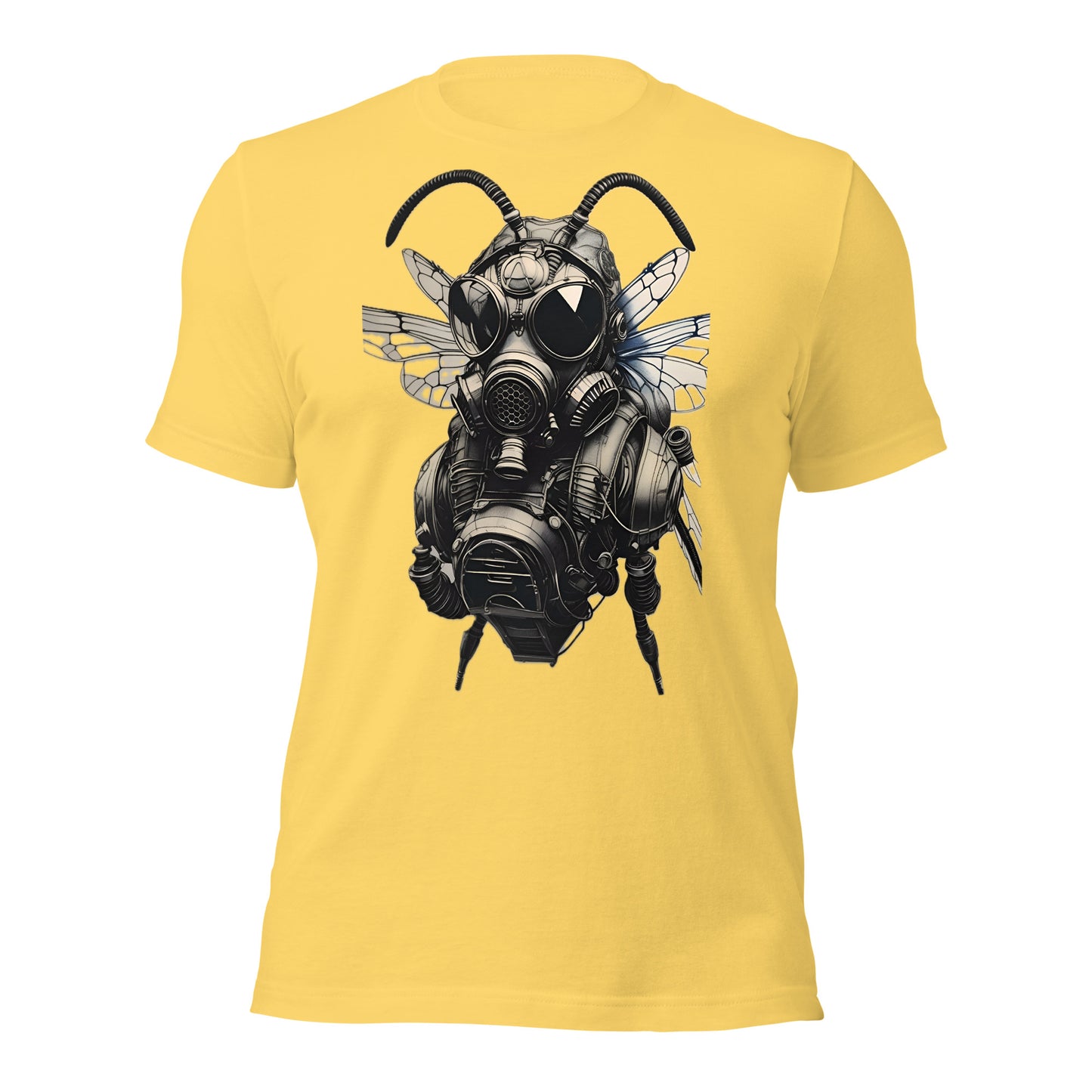 Gas Mask Bee design by Mimetic. Premium Unisex t-shirt