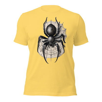 Techno Spider Graphic Tee Design by Mimetic Clothing. Unisex t-shirt